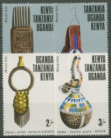 Ostafrikanische Gemeinschaft 1975 Kunsthandwerk Schmuck 291/94 Postfrisch - Kenya, Oeganda & Tanzania