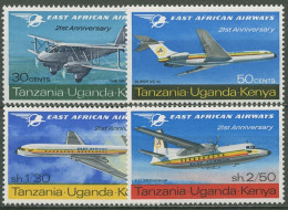 Ostafrikanische Gem. 1967 Fluggesellschaft Flugzeuge 160/63 Postfrisch - Kenya, Ouganda & Tanzanie