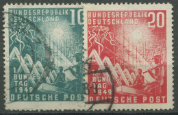 Bund 1949 Eröffnung Deutscher Bundestag 111/12 Gestempelt, Kl. Fehler (R80990) - Gebruikt