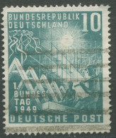 Bund 1949 Eröffnung Deutscher Bundestag 111 Mit Wellenstempel (R80994) - Oblitérés