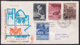 Vatican 1964, Journey To The Holy Land, FDC - Otros & Sin Clasificación