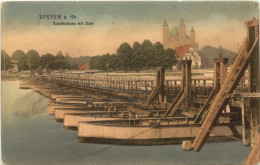 Speyer - Schiffbrücke Mit Dom - Speyer