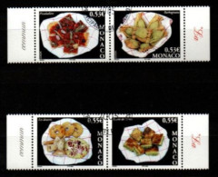 MONACO   -   2005 .  Y&T N° 2489 à 2492 Oblitérés.    Gastronomie  /  EUROPA - Used Stamps