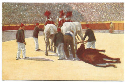 PLAZA DE TOROS.- ARRASTRE - Toros