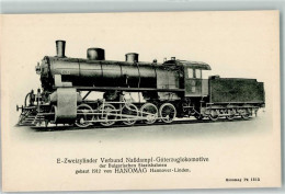 13181908 - E-Zweizylinder Verbund Nassdampf-Gueterzuglokomotive Der Bulgarischen Staatsbahnen 525 Gebaut 1912 Hanomag P - Treinen