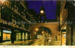 72764010 Chester Cheshire Eastgate At Night Chester - Altri & Non Classificati