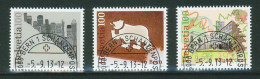 Suisse /Schweiz/Svizzera // 2013 // Ville Suisse   Oblitéré No. 1481-1483 - Usati