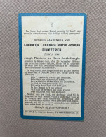 PINXTEREN Lodewijk Ludovica Marie Joseph °KESSEL-LO 1909 +TERBANK-HEVERLEE 1914 - COECKELBERGHS - Obituary Notices