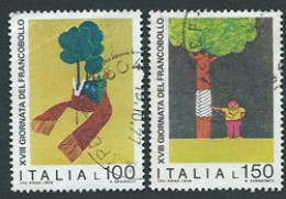 Italia, Italy, Italien, Italie 1976; Alberi, Trees : Disegni Di Bambini, Children's Drawings; Used. - Bomen