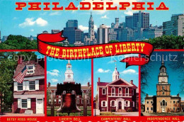 72758352 Philadelphia Pennsylvania Betsy Ross House Liberty Bell Carpenters Hall - Altri & Non Classificati