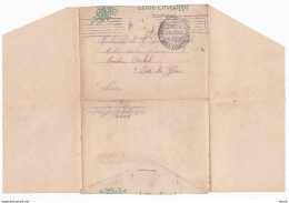 Lettre Enveloppe En Franchise Militaire - Fer à Cheval - Porte Bonheur - Covers & Documents