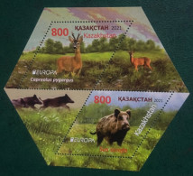 Kazakhstan 2021 - Europa Stamps - Endangered National Wildlife. - Kazajstán