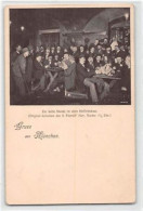 39114308 - Seltene Fotokarte Muenchen. Die Letzte Stunde Im Hofbraeuhaus. Original-Aufnahme Den 8. Februar 1897, Nachts - Muenchen