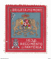 Vignette Militaire Delandre - Italie - Brigatta Piemonte - 1636 - Military Heritage