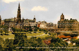 72754151 Edinburgh Scott Monument And Princess Street From Castle Rock Edinburgh - Andere & Zonder Classificatie