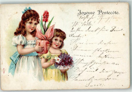 39626308 - Kinder Blumen Joyeuse Pentecote - Pinksteren
