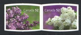 2007 Lilacs  Se-tenant Pair From Booklet Sc 2207-8 MNH - Unused Stamps