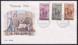 Vatican 1966, Christmas, FDC - Other & Unclassified