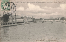 75 Paris 8e Les Serres De La Ville De Paris La Seine CPA Cachet 1907 - District 08