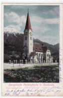 39047208 - Innsbruck Mit Evangelischer Christuskirche Gelaufen Von 1909. Leichte Oxidationsspuren Am Rand Unten, Sonst  - Otros & Sin Clasificación