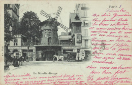 75 Paris 18e Le Moulin Rouge  CPA Cachet 1906 - Paris (18)