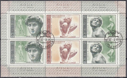 UdSSR  4329-4331, Kleinbogen, Gestempelt, 500. Geburtstag Von Michelangelo, 1975 - Blocs & Hojas