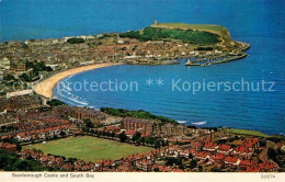 72747914 Scarborough UK Castle And South Bay Aerial View Scarborough UK - Andere & Zonder Classificatie