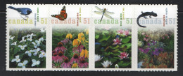 2006  Gardens [Cut To Shape Strip Of 4 Se-tenant) Sc 2145i MNH - Unused Stamps