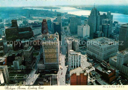 72741980 Detroit_Michigan Michigan Avenue Fliegeraufnahme Looking East - Otros & Sin Clasificación