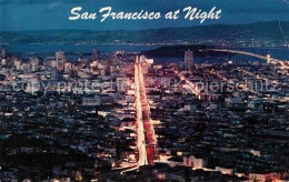 72740749 San_Francisco_California Fliegeraufnahme At Nigth - Sonstige & Ohne Zuordnung