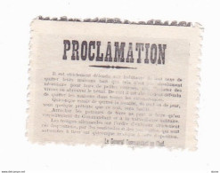 Vignette Militaire Delandre - Patriotique - Proclamation - Vignette Militari