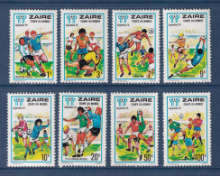 Zaïre - YT N° 909 à 916 ** - Neuf Sans Charnière - 1978 - Neufs