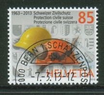 Suisse /Schweiz/Svizzera // 2013 // 50 Ans De La Protection Civil , Casques Oblitéré No. 1453 - Oblitérés