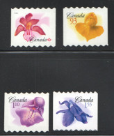 2006  Flower Definitive Coils (Cut To Shape)  Sc 2185, 2195-7 MNH - Ongebruikt