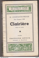 C1 CANADA Grand Nord CONSTANTIN WEYER Clairiere RECITS DU CANADA Epuise PORT INCLUS France - Autres & Non Classés