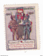 Vignette Militaire - Croix Rouge - Comité Du Havre - Vignettes Militaires