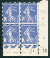 Lot 4003 France Coin Daté N°279 Semeuse (**) - 1930-1939