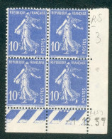 Lot 3950 France Coin Daté N°279 Semeuse (**) - 1930-1939