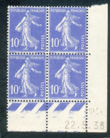 Lot 3897 France Coin Daté N°279 Semeuse (**) - 1930-1939