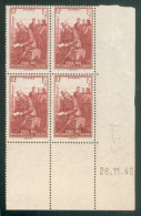 Lot 2299 France Coin Daté N°475 Du 26/11/1940 (**) - 1950-1959