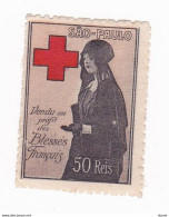 Vignette Militaire Delandre - Croix Rouge - Sao Paulo - Cruz Roja