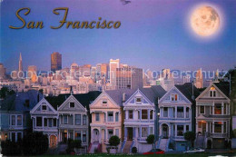 72721830 San_Francisco_California Mondschein Alamo Square - Sonstige & Ohne Zuordnung