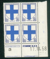 Lot 9893 France Coin Daté N°1180 Blason (**) - 1950-1959