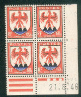 Lot 9704 France Coin Daté N°758 Blason (**) - 1940-1949