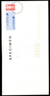 Lot Z170 France Entier SPECIMEN Briat (**) - Enveloppes Types Et TSC (avant 1995)