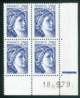 Lot C801 France Coin Daté Sabine N°2056 (**) - 1980-1989