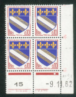 Lot C342 France Coin Daté Blason N°1353 (**) - 1960-1969