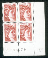 Lot B487 France Coin Daté Sabine N°1965 (**) - 1980-1989