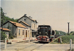 38-PONT DE CHERUY-LE TRAIN EN GARE-N°T555-D/0353 - Pont-de-Chéruy