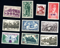 Lot Z848 10 Timbres De 1941 - Nuevos